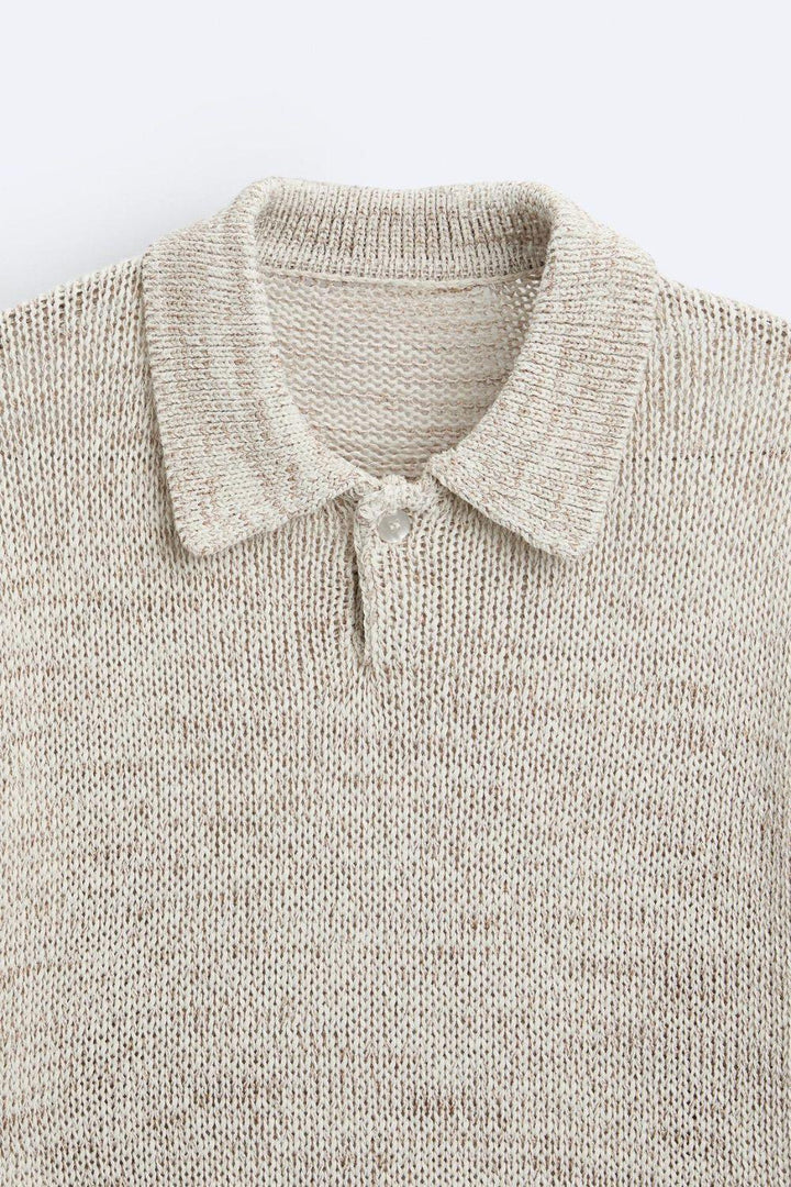 T-shirt et Polo en Tricot au Style Vintage Décontracté pour un Look Casual Élégant