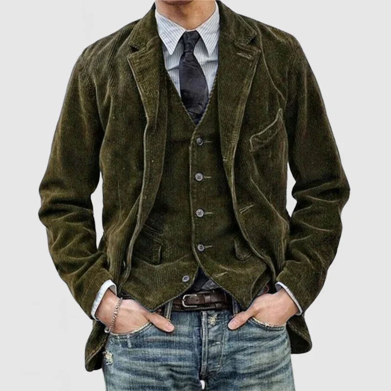 Bernard™ - Veste et gilet en cuir premium