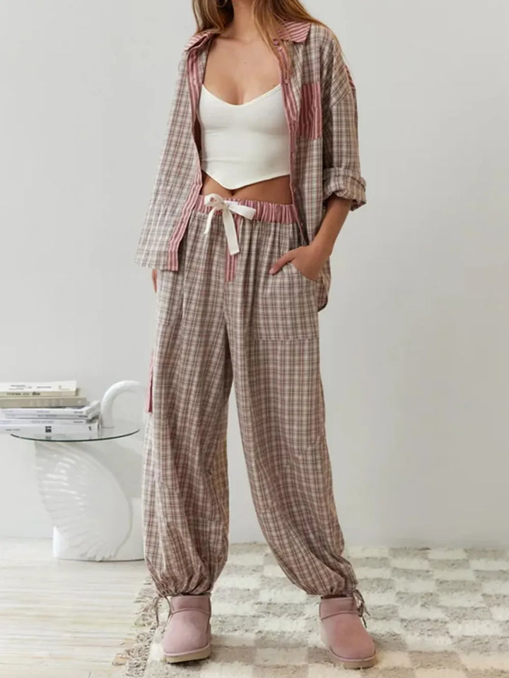CosyCotton | Ensemble de Pyjama de Luxe en Deux Pièces - Coton Doux et Élastique pour un Confort Ultime