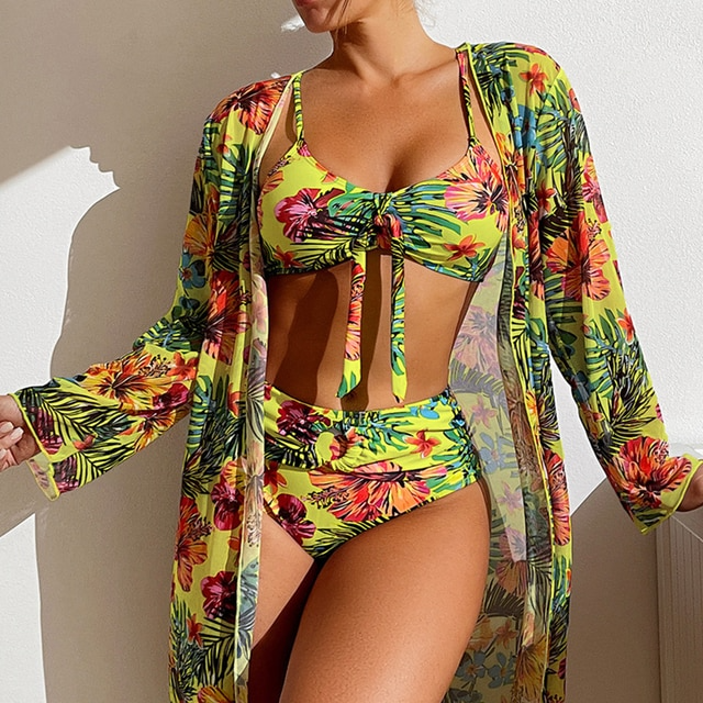 Ensemble de bikini pour femmes 3 pièces élégant pour un look de plage parfait