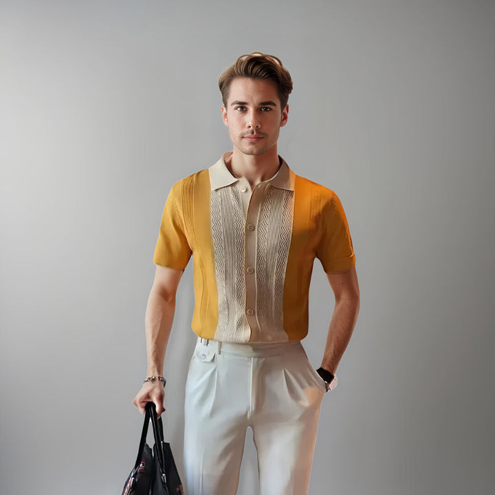 Hémis de Luxe Alberto pour Hommes à Manches Courtes : Style et Confort Exceptionnels