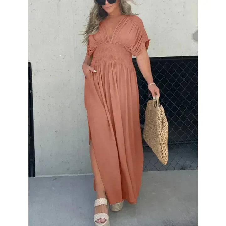 Charo | Robe Maxi Ample avec Manches Chauve-Souris - Robe d'Été Élégante pour Femmes, Parfaite pour un Look Chic