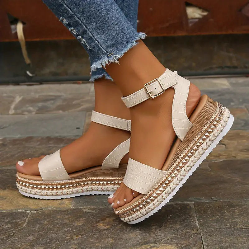 Evi | Sandales de Luxe avec Bride de Cheville pour un Confort Ultime et un Support Solide