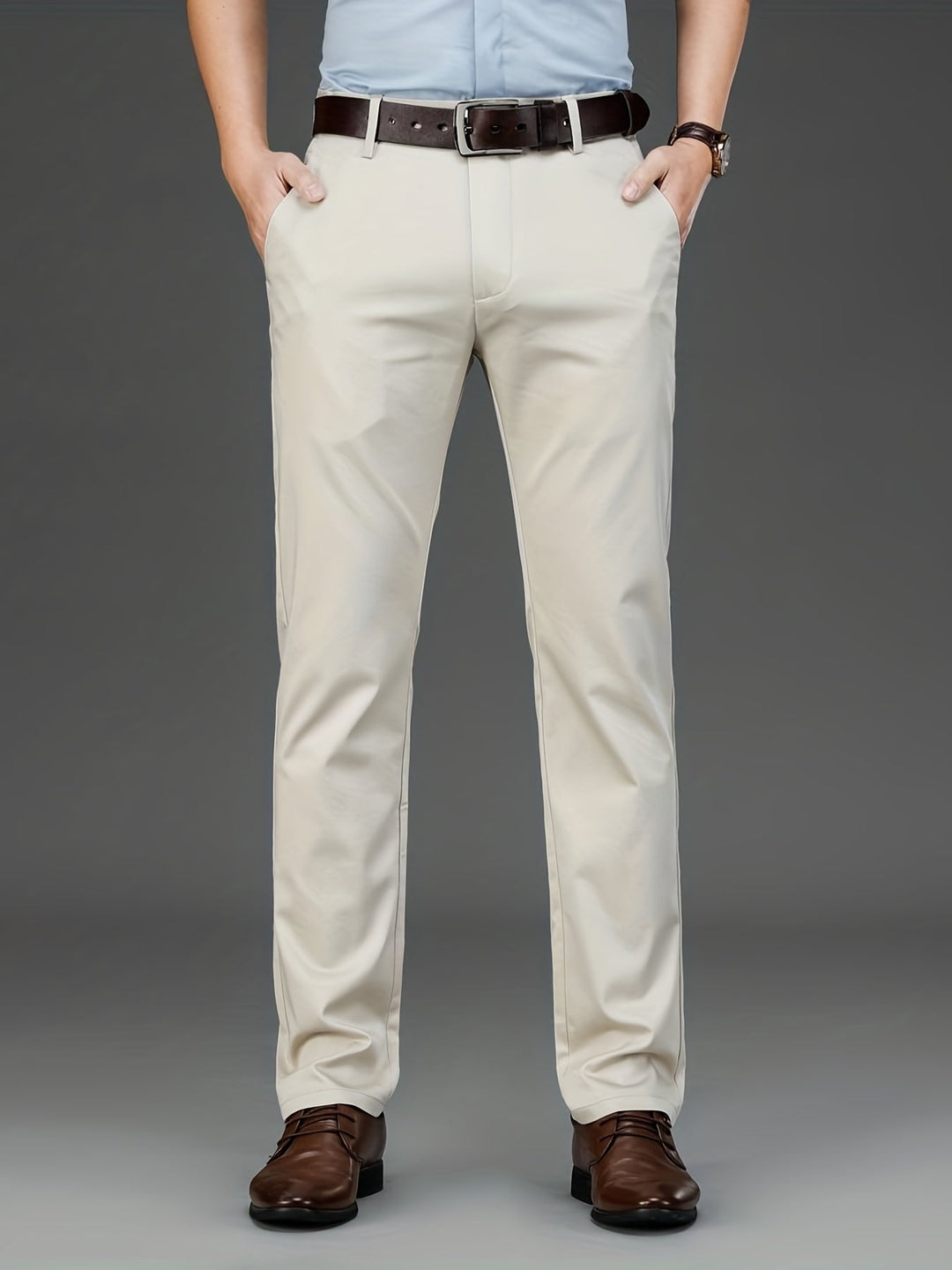 Victor - Pantalon Stretch Ajusté Intemporel pour Confort et Style