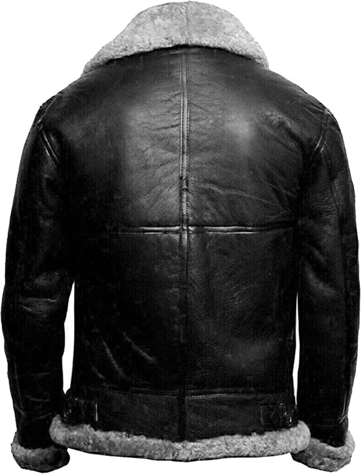 René™ - Veste moderne en cuir et laine