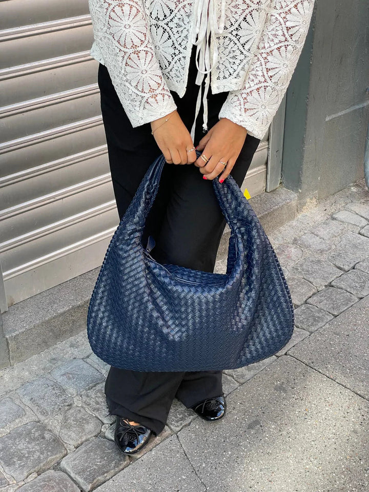 Sac hobo pour femmes tissé et élégant Mischa