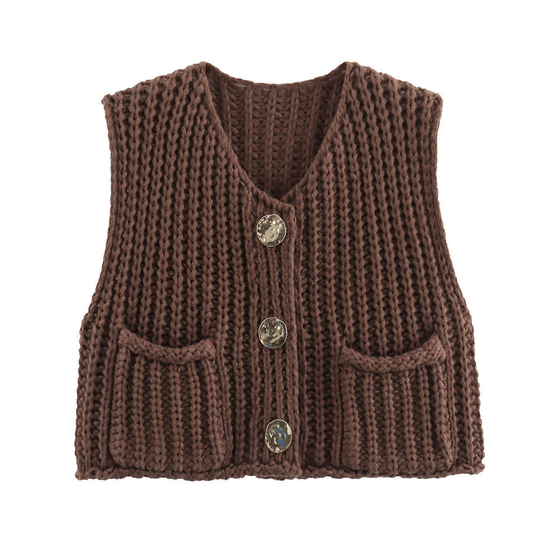 Lana - Gilet sans manches élégant en tricot pour une allure chic et confortable