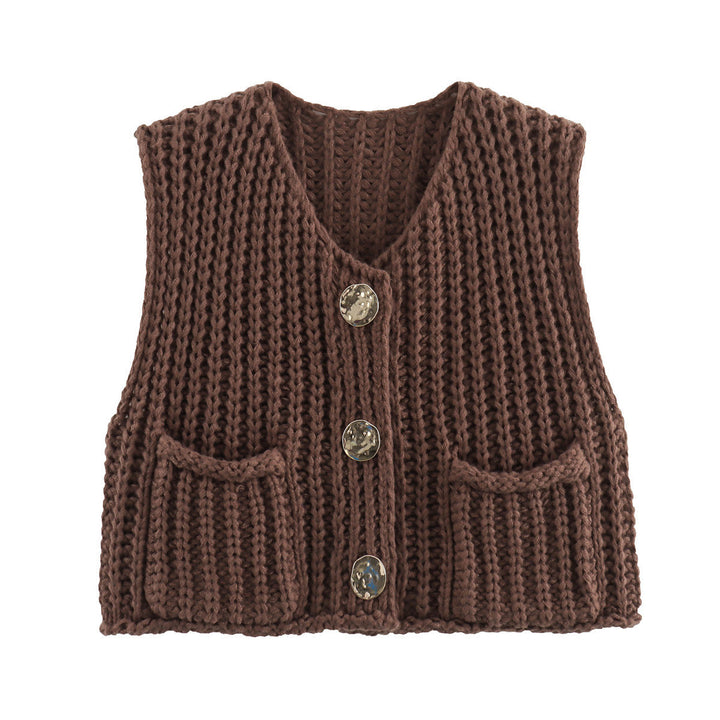 Lana - Gilet sans manches élégant en tricot pour une allure chic et confortable