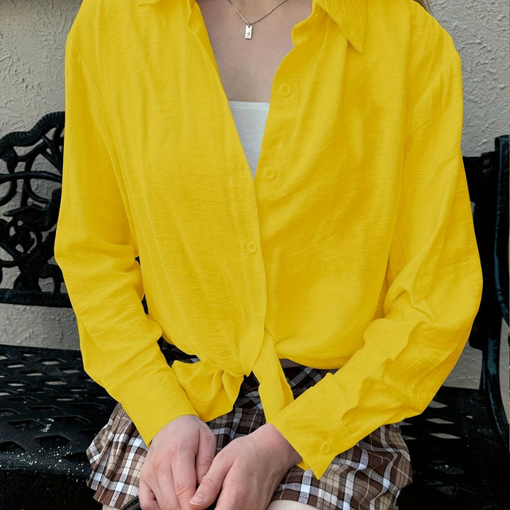 Andromeda | Chemisier boutonné à manches longues pour femmes, pour un look élégant