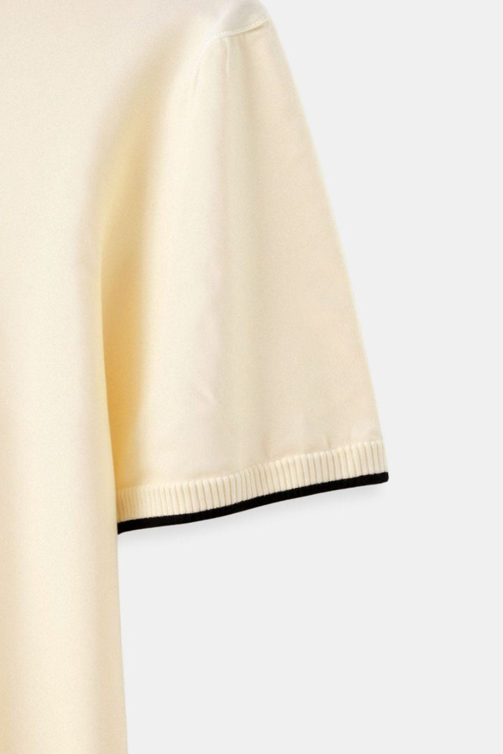 T-shirt Polo pour Hommes Élégant avec Détails Contrastés - Élégance Intemporelle et Look Moderne