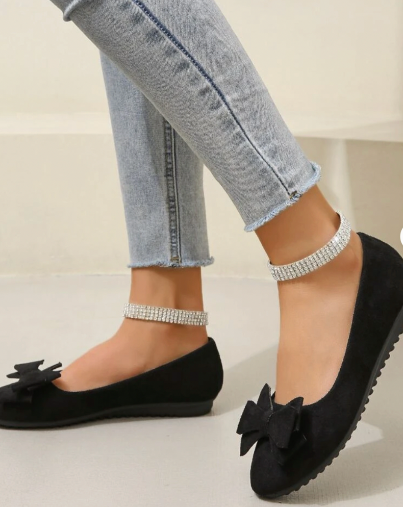 Ballerines Élégantes™ | Chic et Confortables | Avec Détails de Nœud Charmants