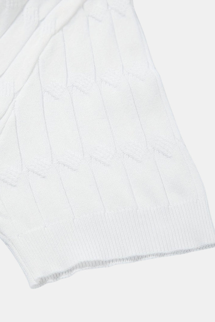 Chemise polo élégante pour homme en blanc - Style intemporel et confort