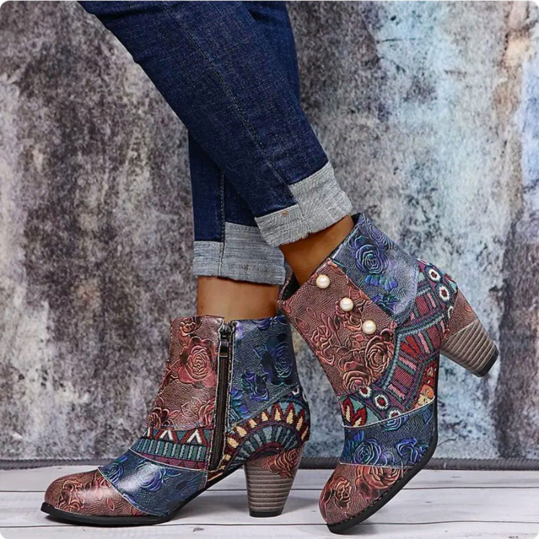Bottes Patchwork Bohémiennes Marieke™ pour un Style Unique