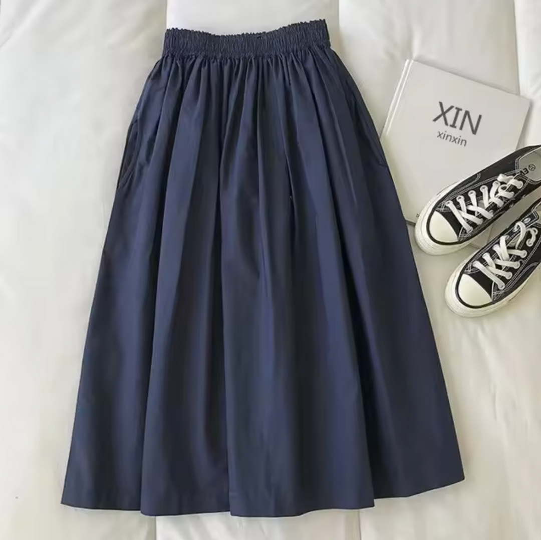 Selvine - Jupe large élégante et stylée avec waist de haute qualité pour un look luxueux.