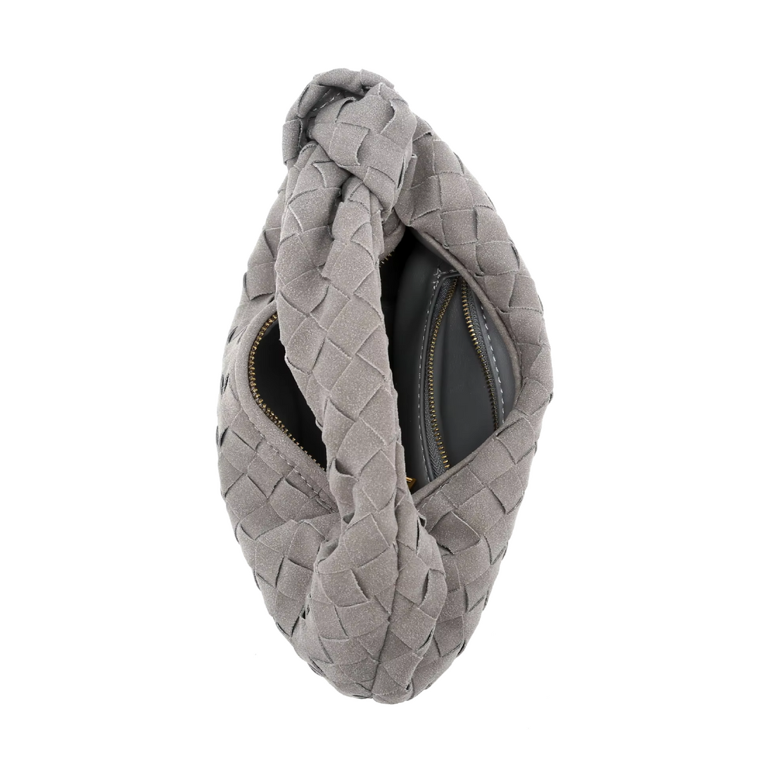 Cathy - Élégante sac à main en velours de luxe tissé