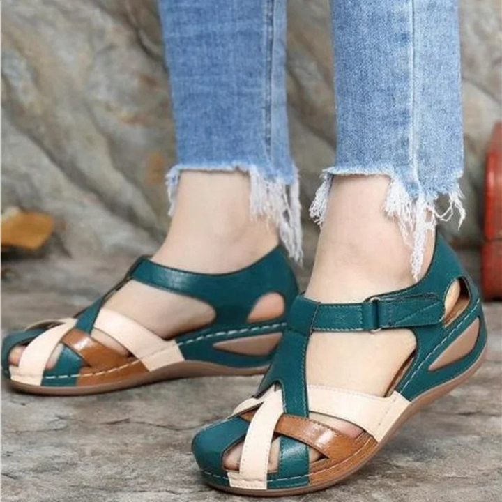 Breeze d'été | Sandales pour femmes élégantes avec des teintes contrastées stylées