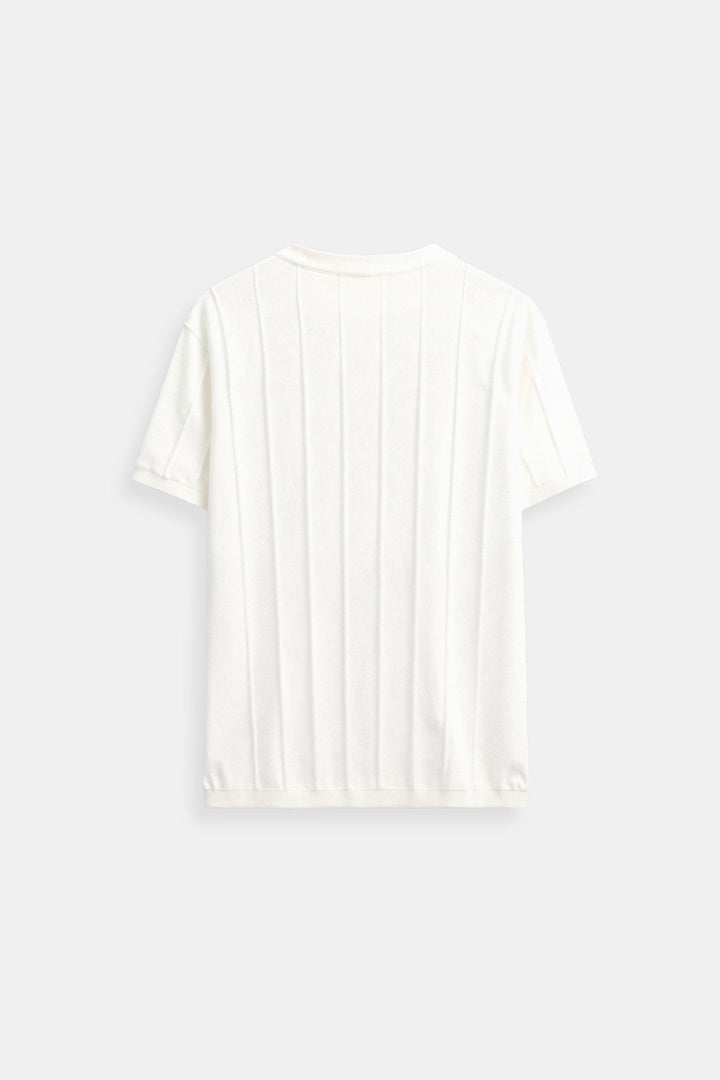T-shirt Rayé Classique et Épais à Col Rond pour un Style Intemporel