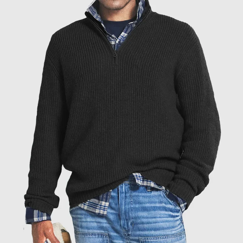 Kasper™ Sweat-shirt zippé pour hommes - Un gilet oversize élégant et confortable