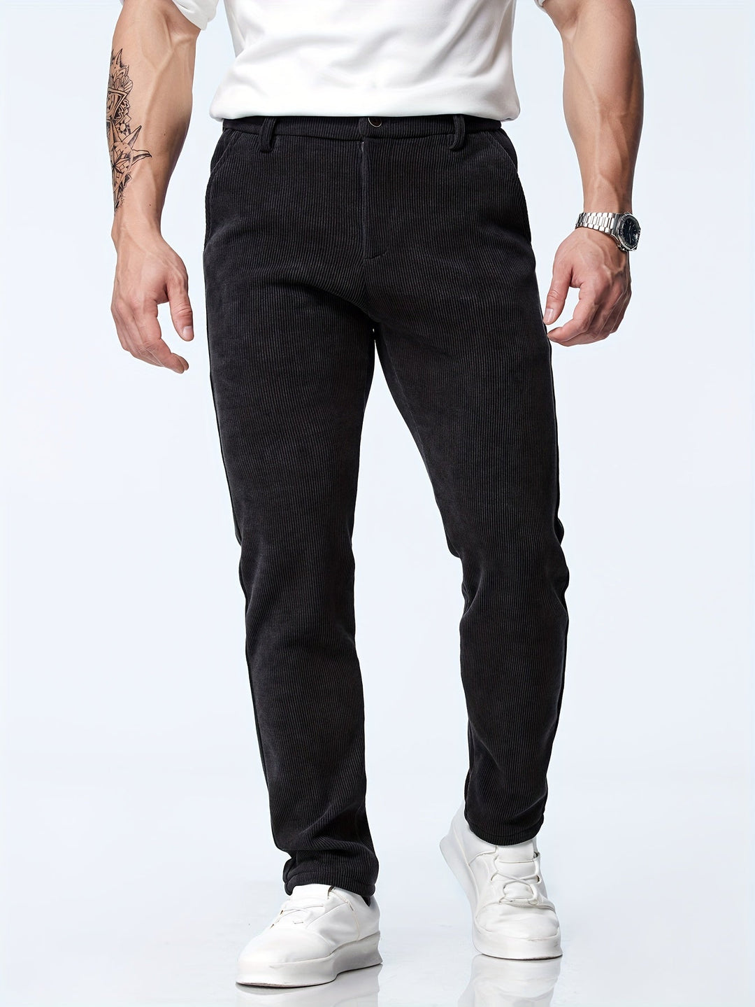 Milan - Pantalon en velours côtelé élégant et classique pour un look intemporel