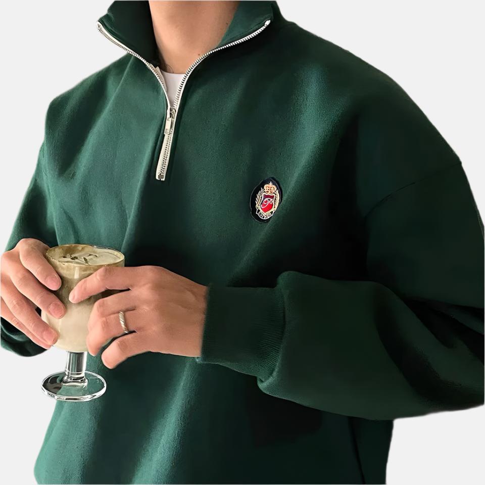 Pull Homme Casual™ à Demi-Zip - Sportif et Confortable pour Chaque Jour