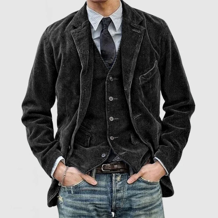 Bernard™ - Veste et gilet en cuir premium