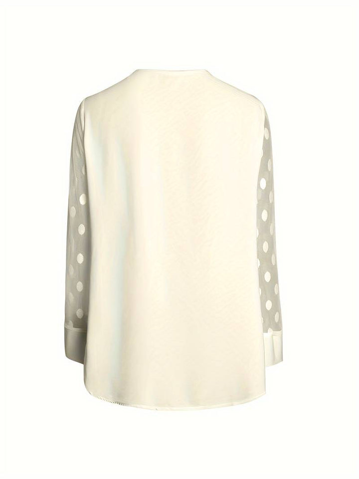 Kariselle | Blouse en maille à manches longues pour femmes - Top luxueux et respirant pour un look élégant