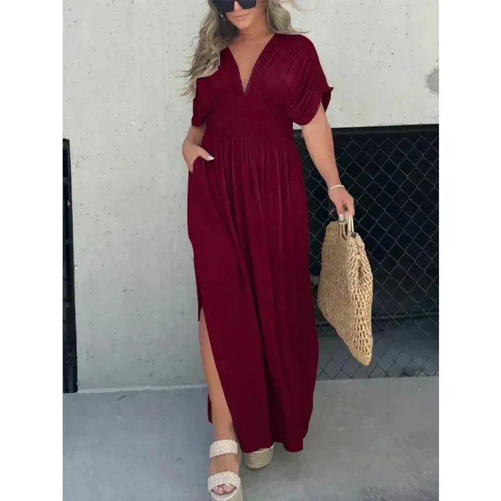 Charo | Robe Maxi Ample avec Manches Chauve-Souris - Robe d'Été Élégante pour Femmes, Parfaite pour un Look Chic