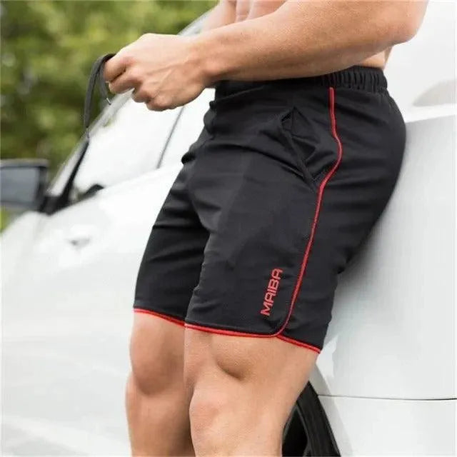 Shorts athlétiques pour hommes, légers et respirants, avec taille élastique et poches latérales pratiques.