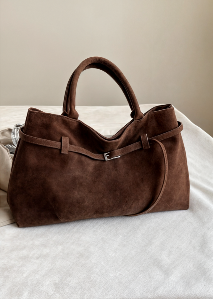 Byrel - Sac à provisions en daim élégant pour une expérience de shopping stylée