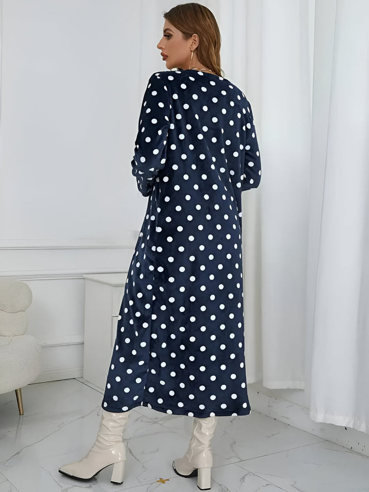 Celina - Robe Midi Élégante avec un Charmant Motif Dalmatien