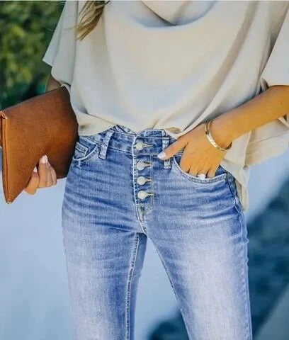 Hadassah - Jeans stretch stylé pour femmes, pour un confort ultime