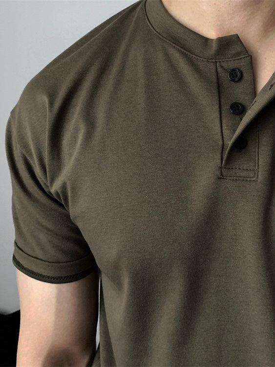 T-shirt à Boutonnage Chic et Confortable pour un Look Élégant