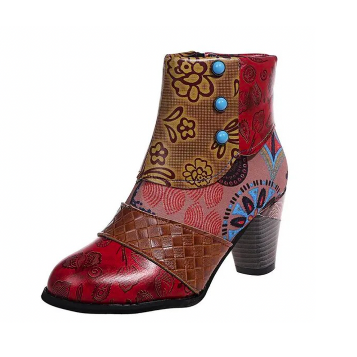 Bottes Patchwork Bohémiennes Marieke™ pour un Style Unique