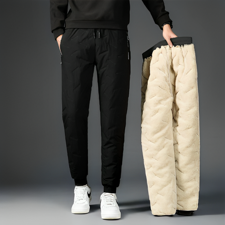 Pantalon d'hiver pour homme Nordin avec doublure en cachemire luxueux pour chaleur et confort.