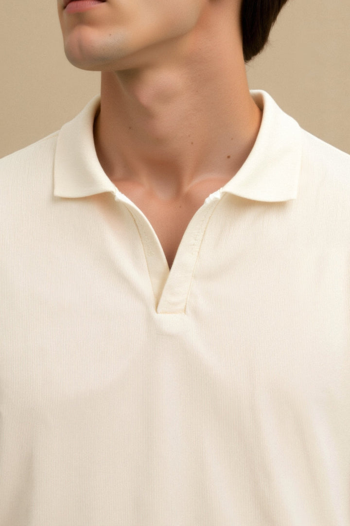 Polo pour hommes élégante en beige - Une élégance intemporelle pour toutes les occasions