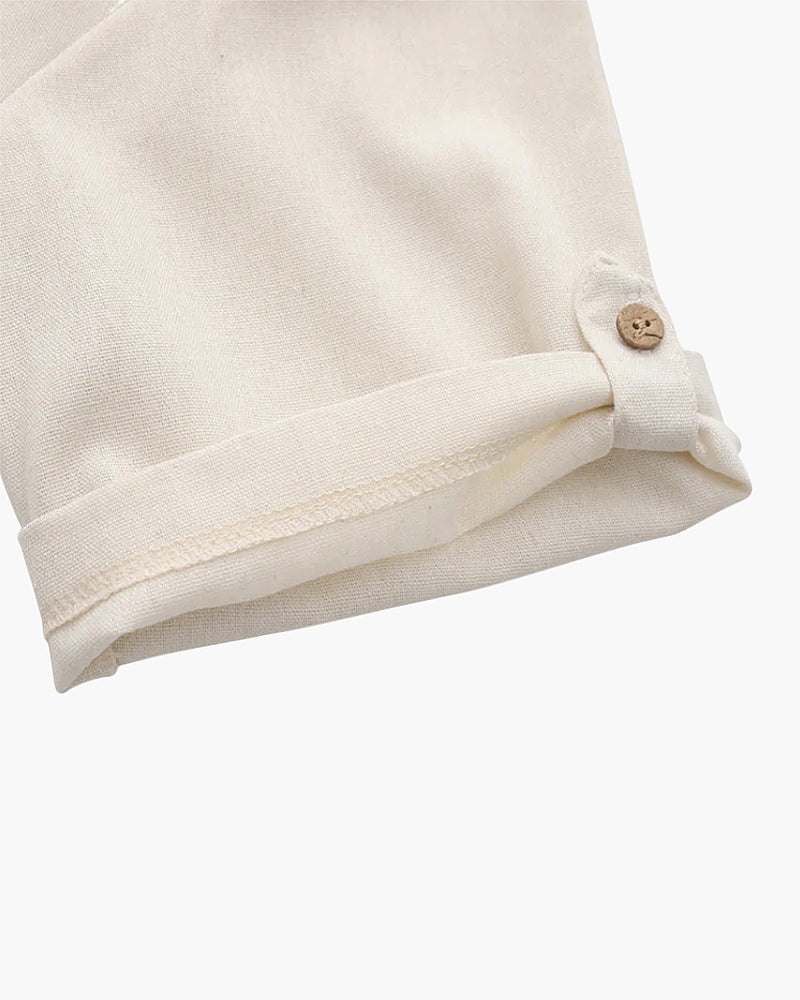 Polo en Lin en de Thiago Zomerse pour Hommes avec Poche Pratique