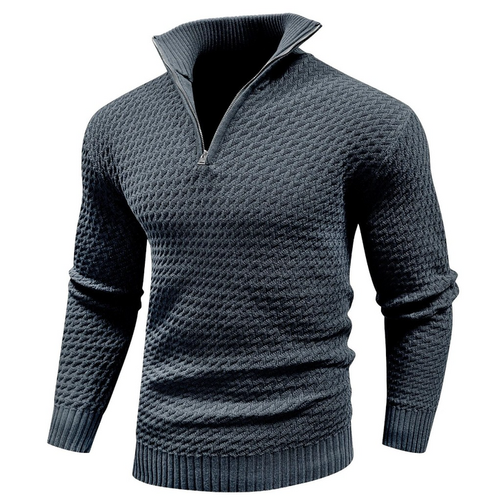 Pull and Maille à Moitié™ Zip | Mélange de Laine | Élégant et Confortable pour Tous les Jours