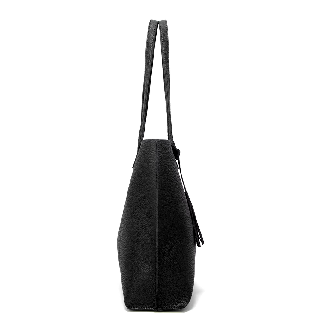 Loren - Élégant sac messager en cuir noir pour le style et la fonctionnalité
