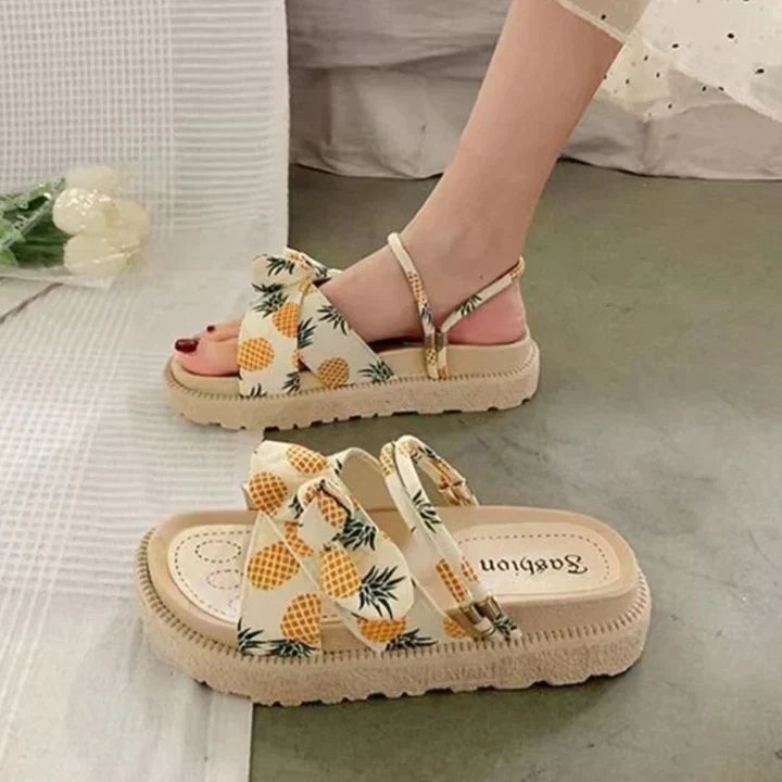 Flair - Sandales élégantes et légères pour femmes avec un design de nœud chic