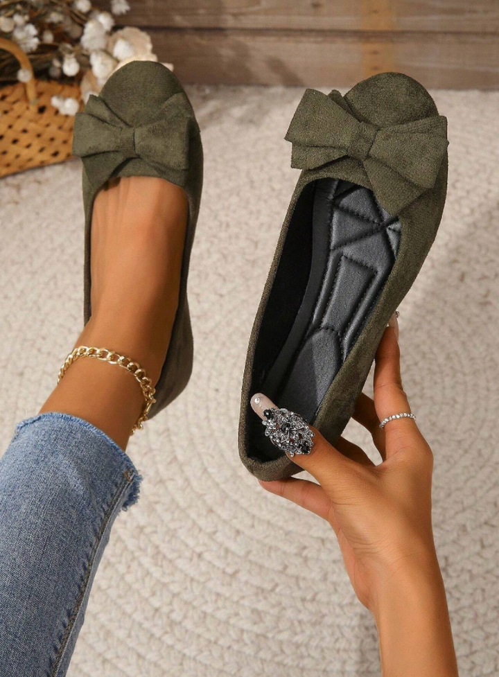 Ballerines Élégantes™ | Chic et Confortables | Avec Détails de Nœud Charmants