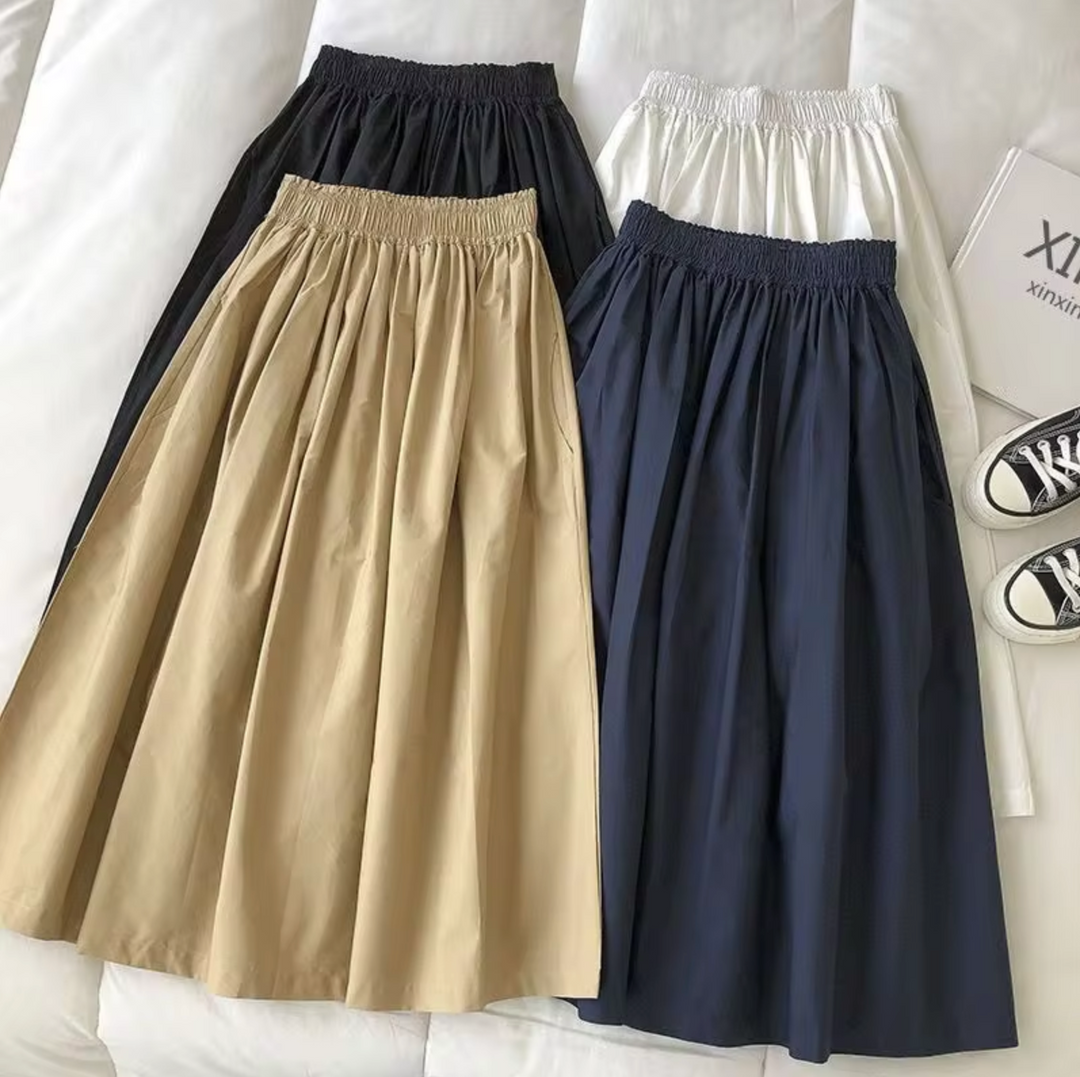 Selvine - Jupe large élégante et stylée avec waist de haute qualité pour un look luxueux.