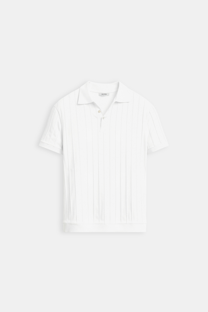 Polo pour hommes blanche élégante - Un classique intemporel et raffiné