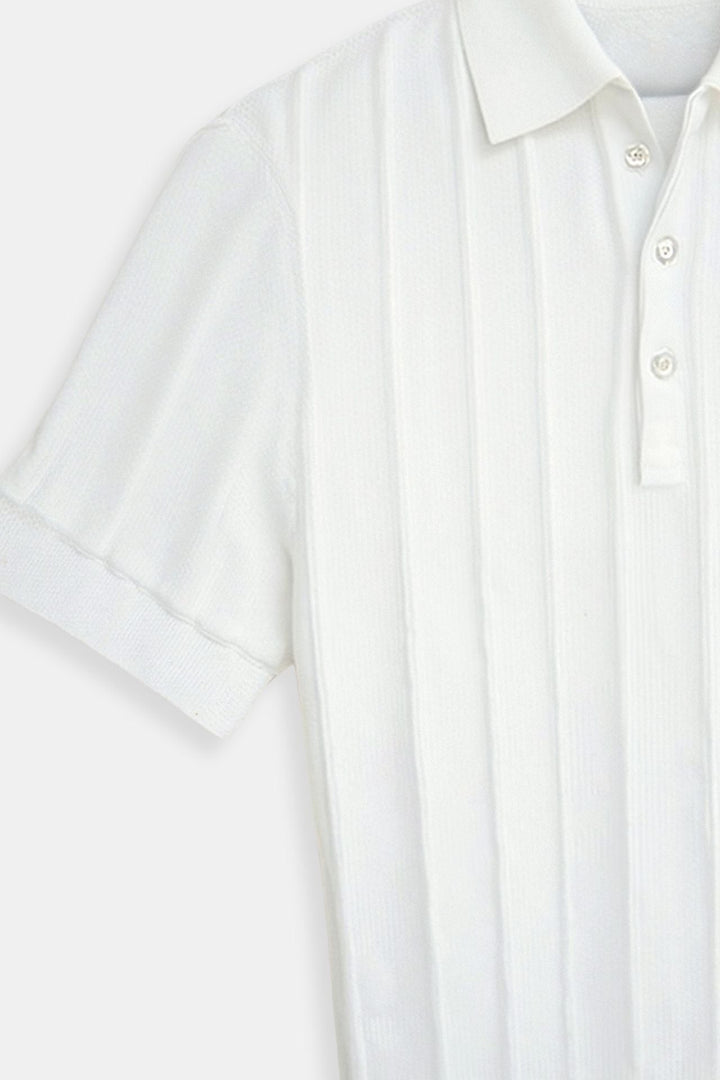 Polo pour hommes blanche élégante - Un classique intemporel et raffiné