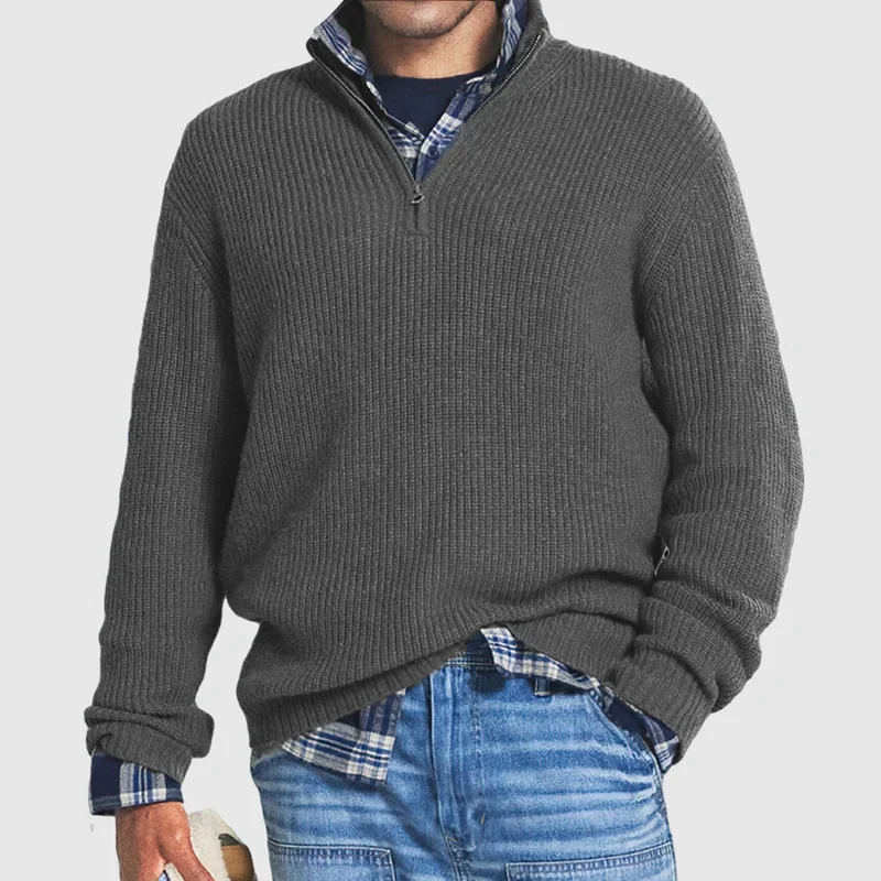 Kasper™ Sweat-shirt zippé pour hommes - Un gilet oversize élégant et confortable