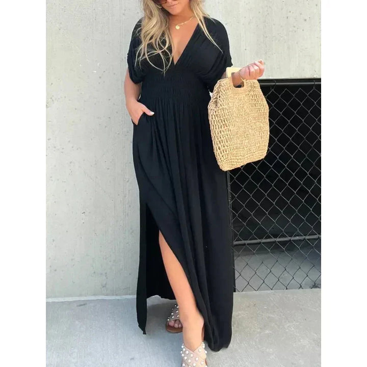 Charo | Robe Maxi Ample avec Manches Chauve-Souris - Robe d'Été Élégante pour Femmes, Parfaite pour un Look Chic