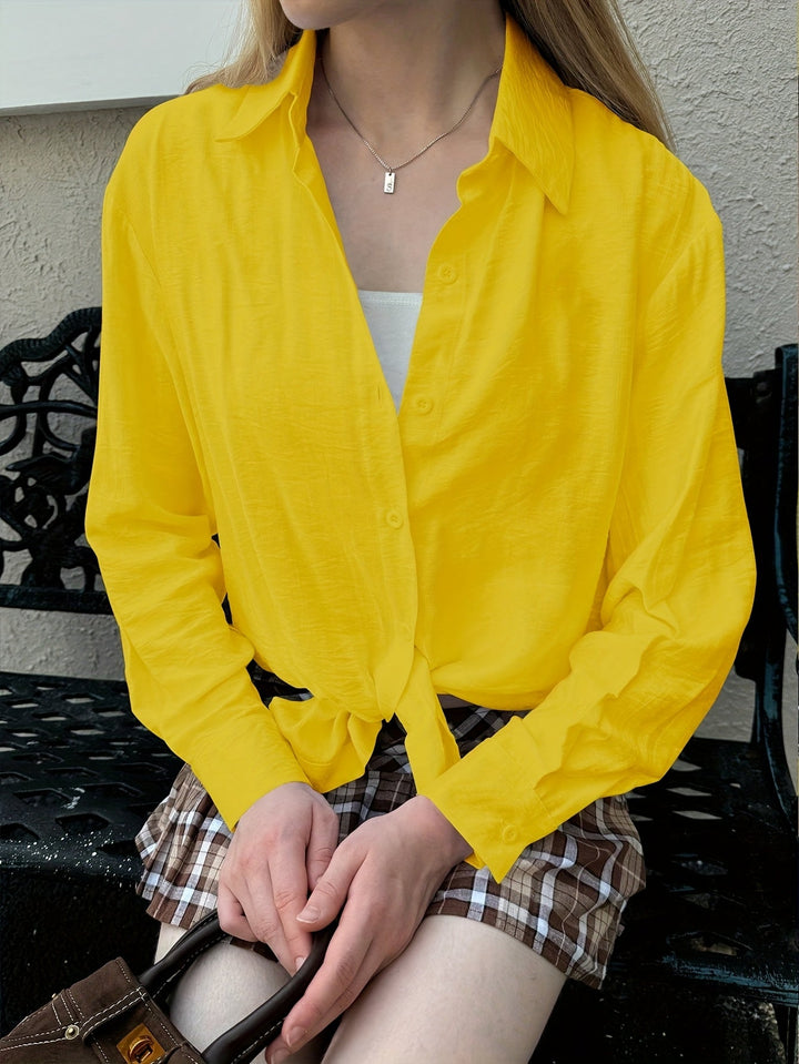 Andromeda | Chemisier boutonné à manches longues pour femmes, pour un look élégant