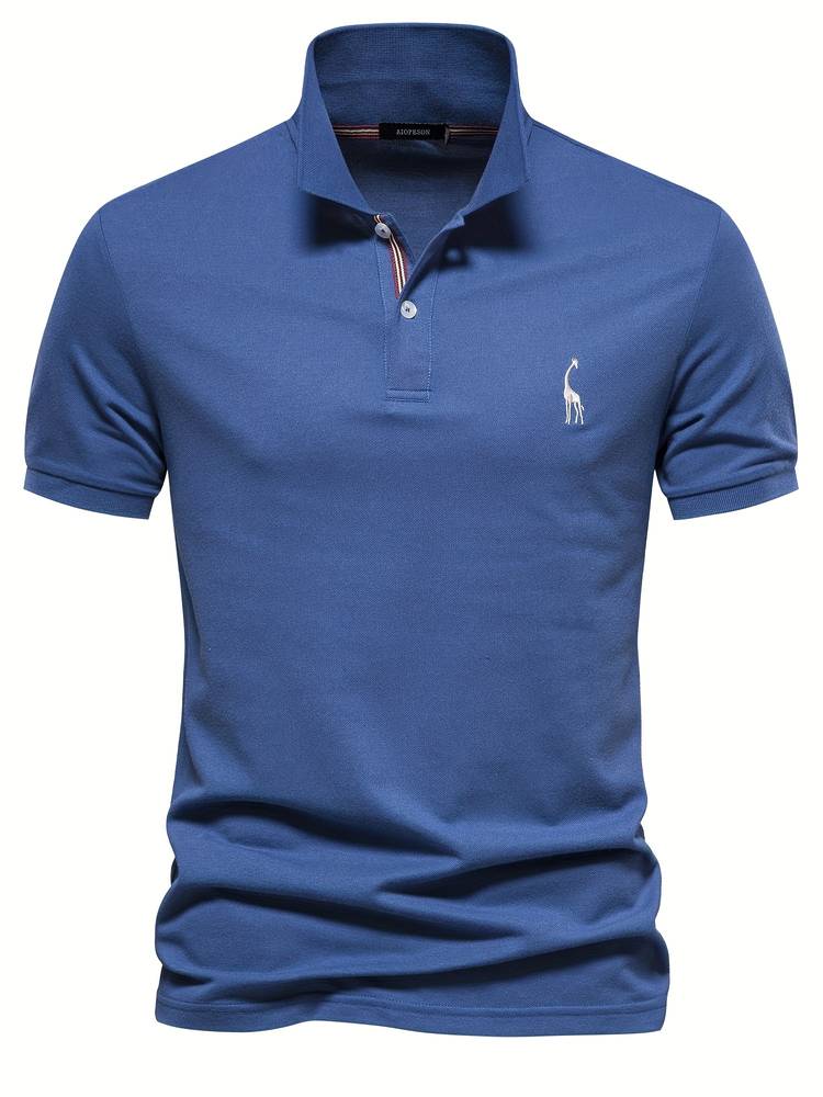 Mateo | Elegant Slim Classic Polo Shirt with Refined Collar Accent