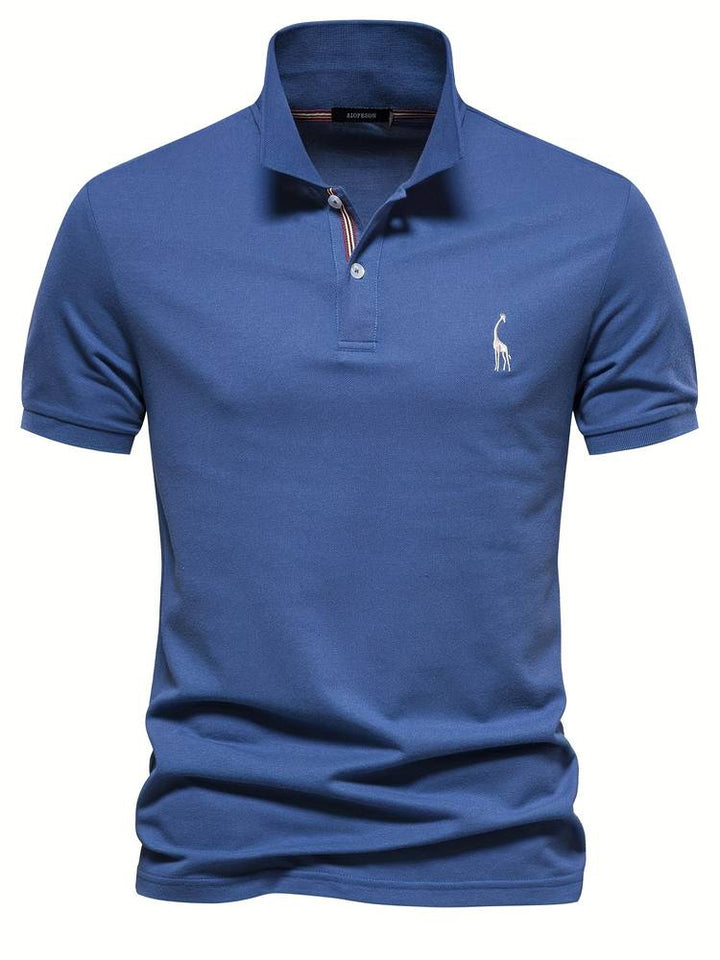 Mateo | Elegant Slim Classic Polo Shirt with Refined Collar Accent