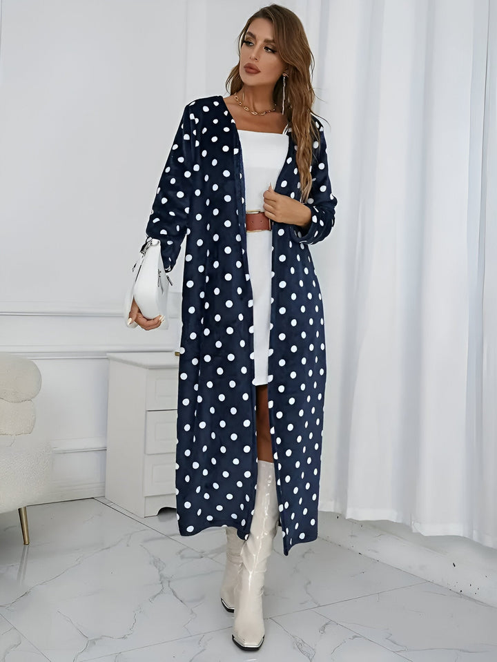 Celina - Robe Midi Élégante avec un Charmant Motif Dalmatien