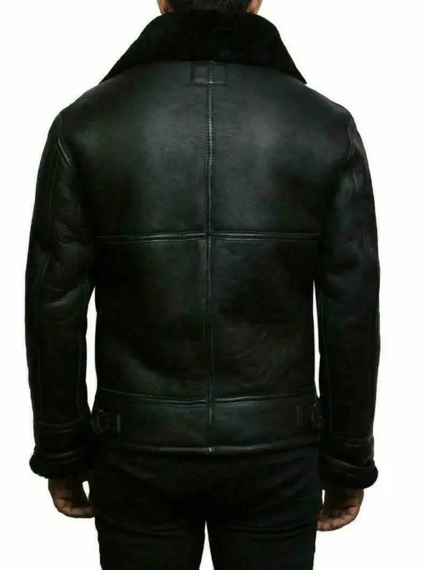 René™ - Veste moderne en cuir et laine